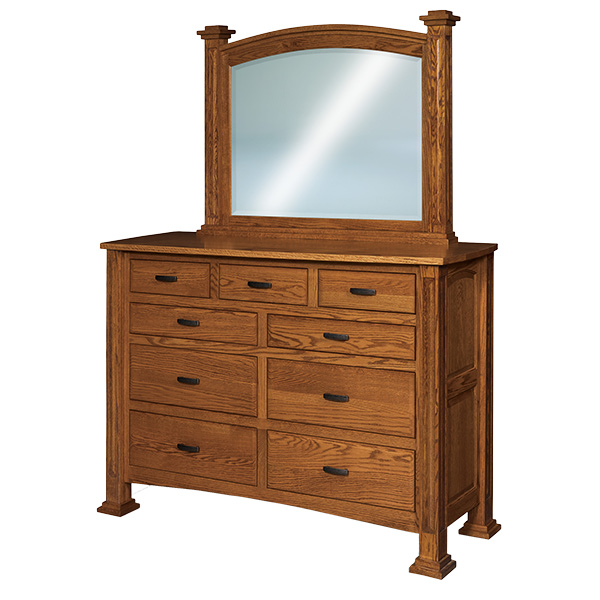 Lexington 9 Drawer Mule Dresser 46\"H