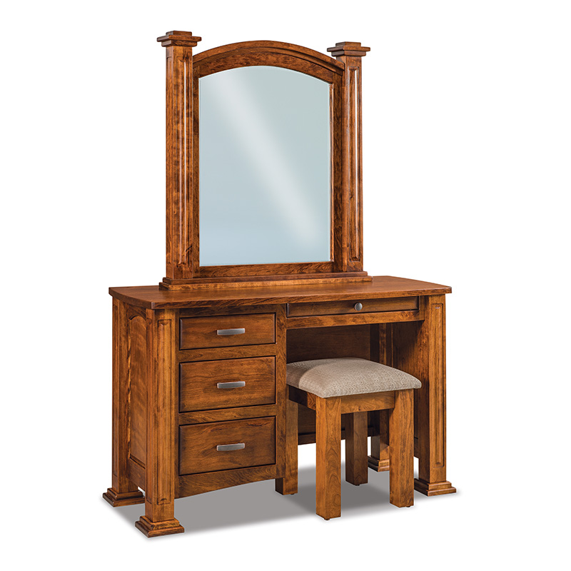 Lexington Vanity Dresser with Bench Amish Furniture by Shipshewana Furniture Co