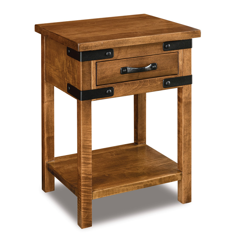 Orewood 1 Drawer Open Nightstand