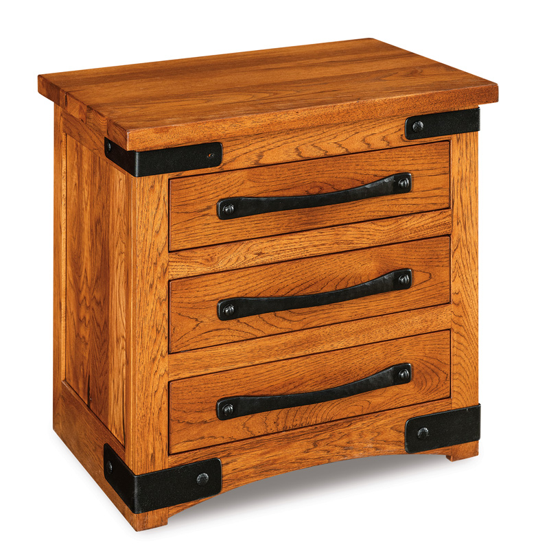 Orewood 3 Drawer Nightstand 25"W x 24.5"H