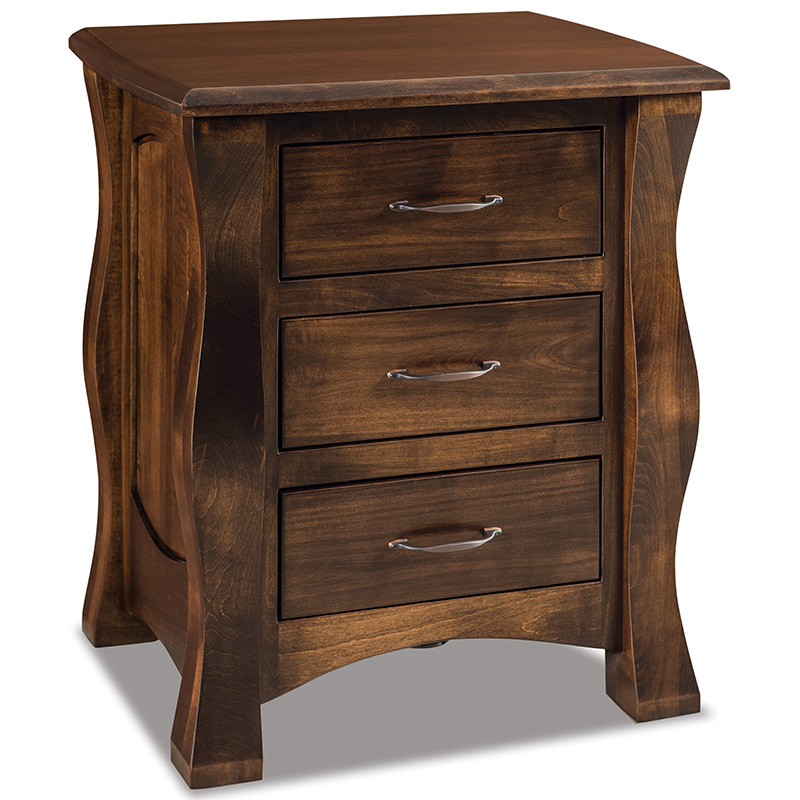 Reno 3 Drawer Nightstand