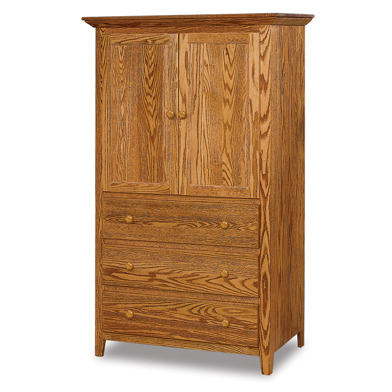 Shaker J&R 3 Drawer Armoire