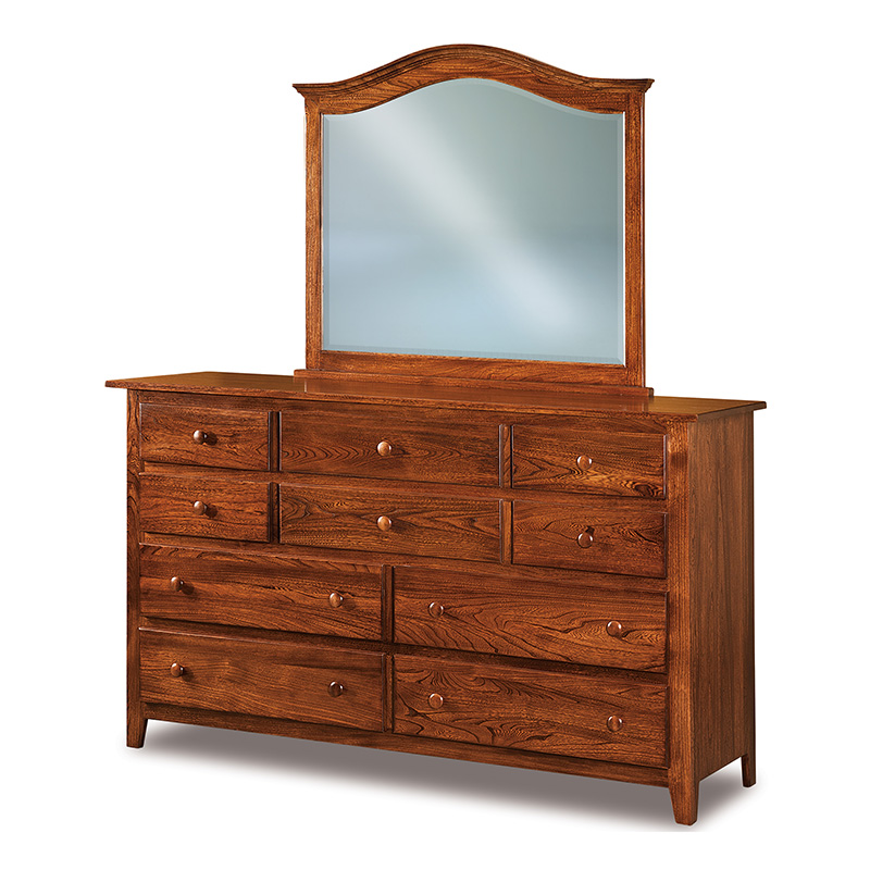 Shaker J&R 10 Drawer Dresser 66"