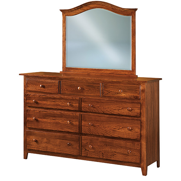 Shaker J&R 66" 9 Drawer Dresser