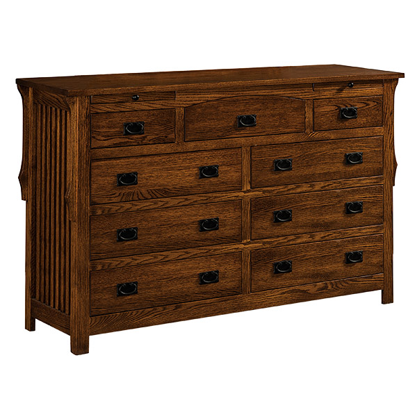 Stick Mission 9 Drawer, 2 Jewelry Drawer Dresser