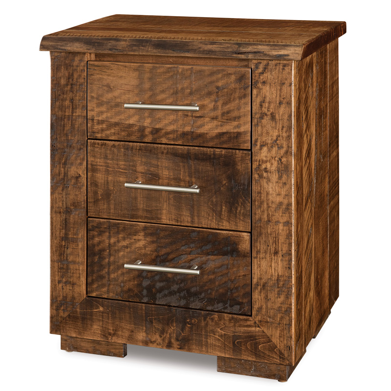 Live Wood 3 Drawer Nightstand