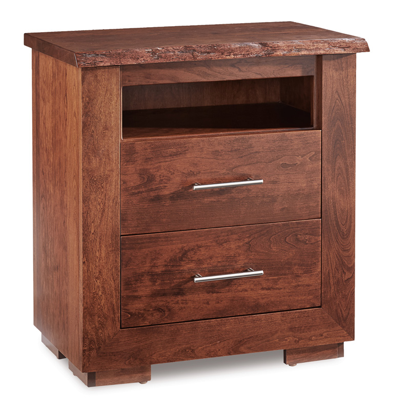 Live Wood 2 Drawer Nightstand