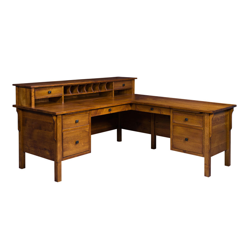 LB Centennial 6 Drawer L Desk