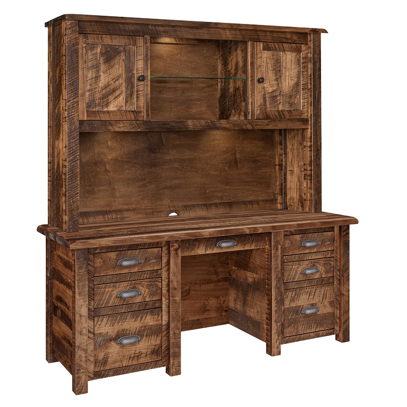 El Paso Double Pedestal Desk 73"