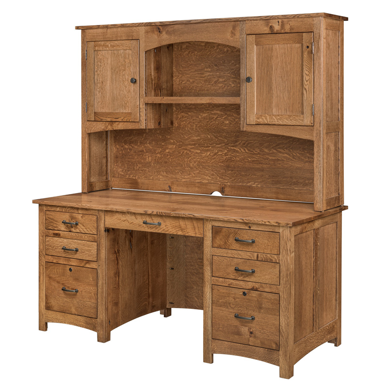 Oakridge Double Pedestal Desk - Quick Ship