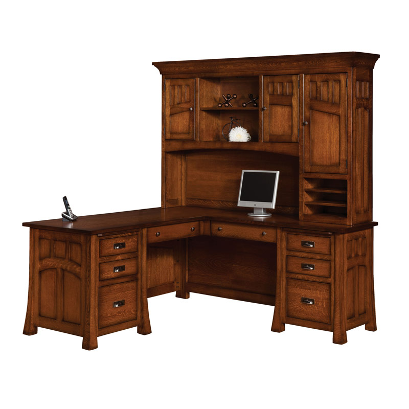 Bridgefort Mission Corner Desk 66x76