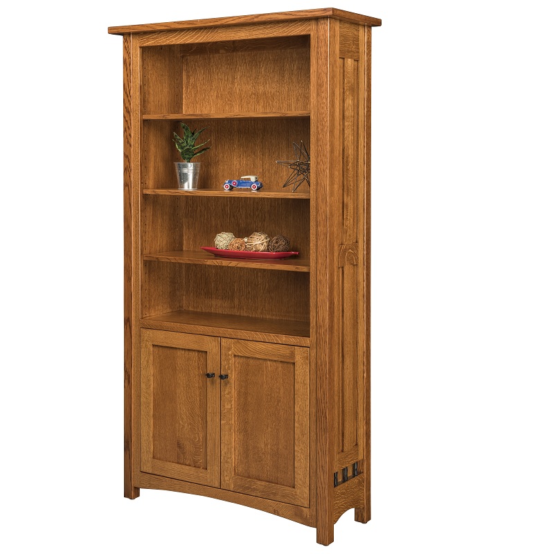 Carmen Bookcase w-Bottom Doors