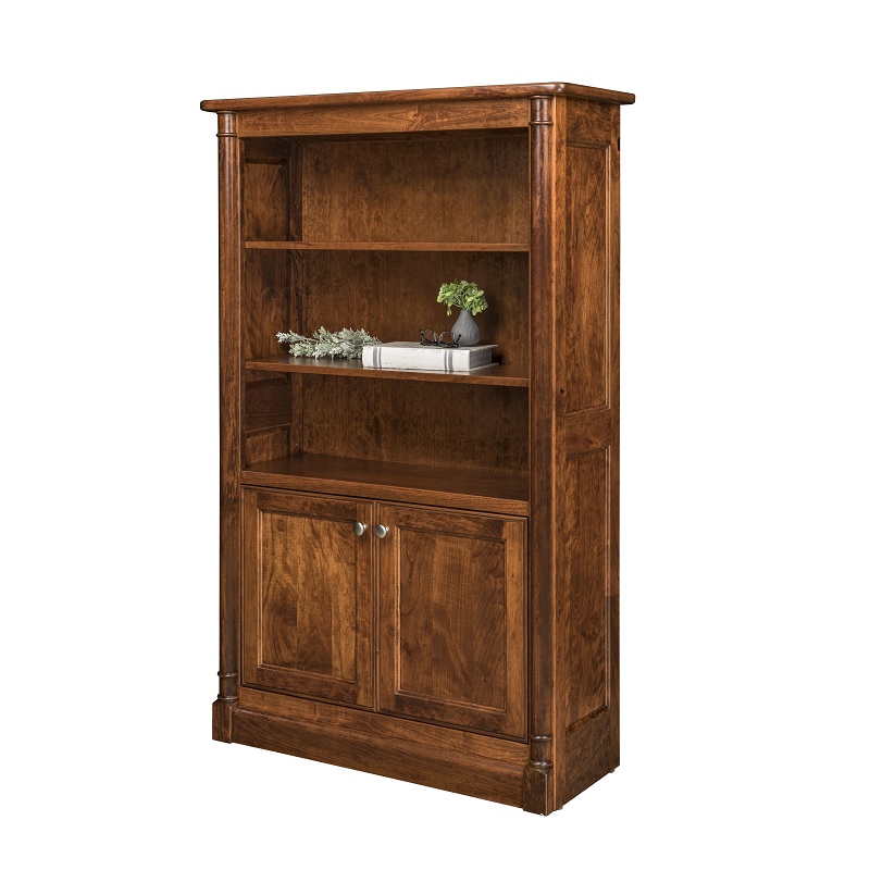 Covington Bookcase w-Bottom Doors