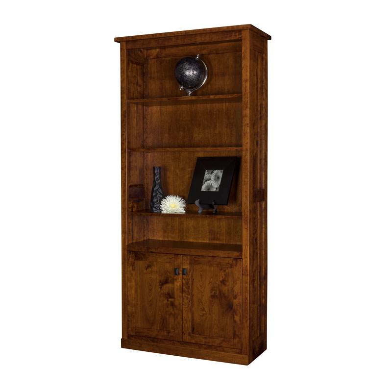 Freemont Bookcase w-Bottom Doors