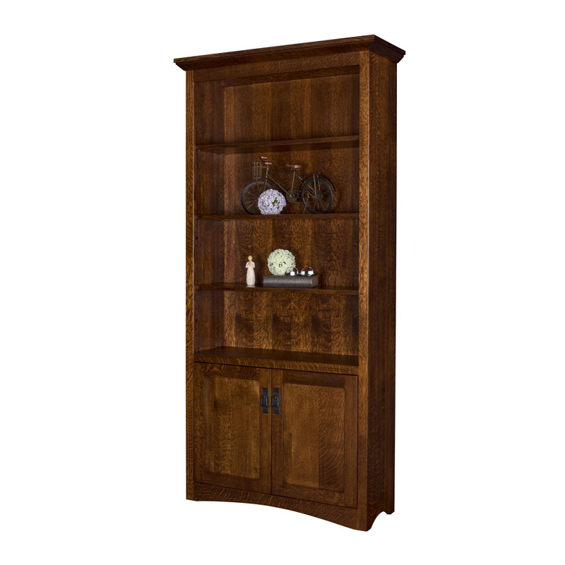 Maysville Bookcase w-Bottom Doors