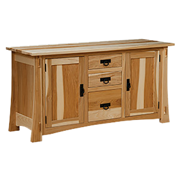 Modesto 60\" Credenza 2 Door - 3 Drawer