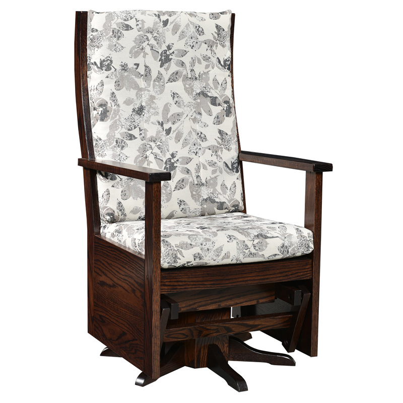 Miller Ladder Back Swivel Glider