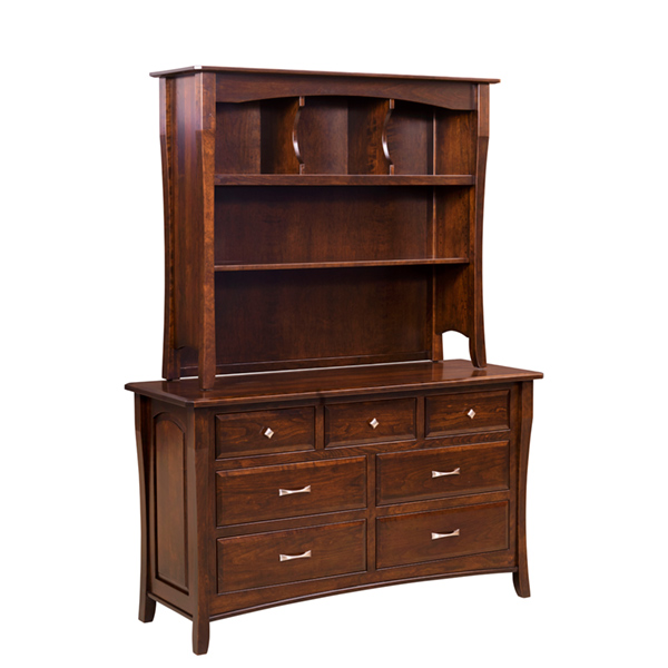 Berkley 7 Drawer Dresser with Hutch Top