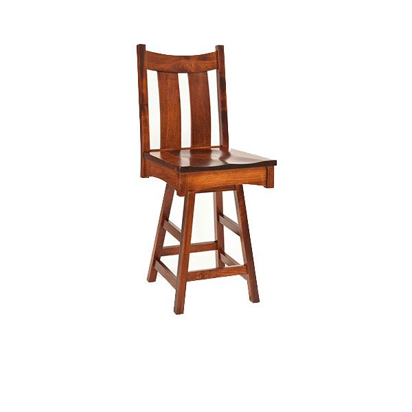 Rustic Shaker Swivel Barstool