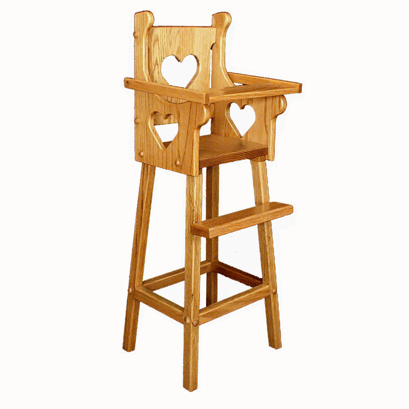 Doll Highchair with Heart