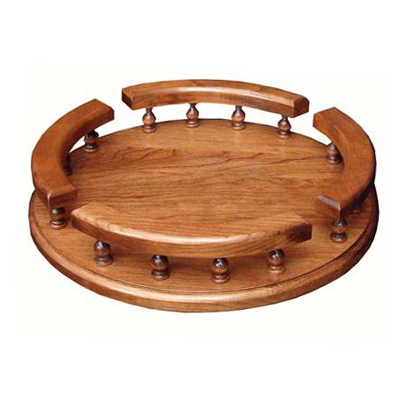 Lazy Susan - Cherry w/ Rail