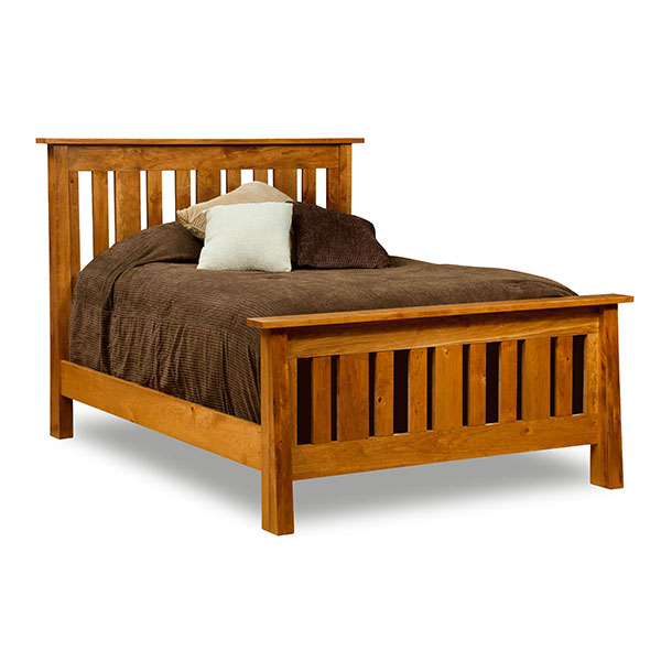 Freemont Mission Slat Bed Shipshewana, Mission Style Queen Size Bed Frame
