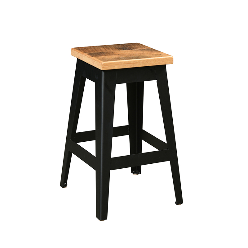 Newcastle Barnwood Barstool - Metal Base