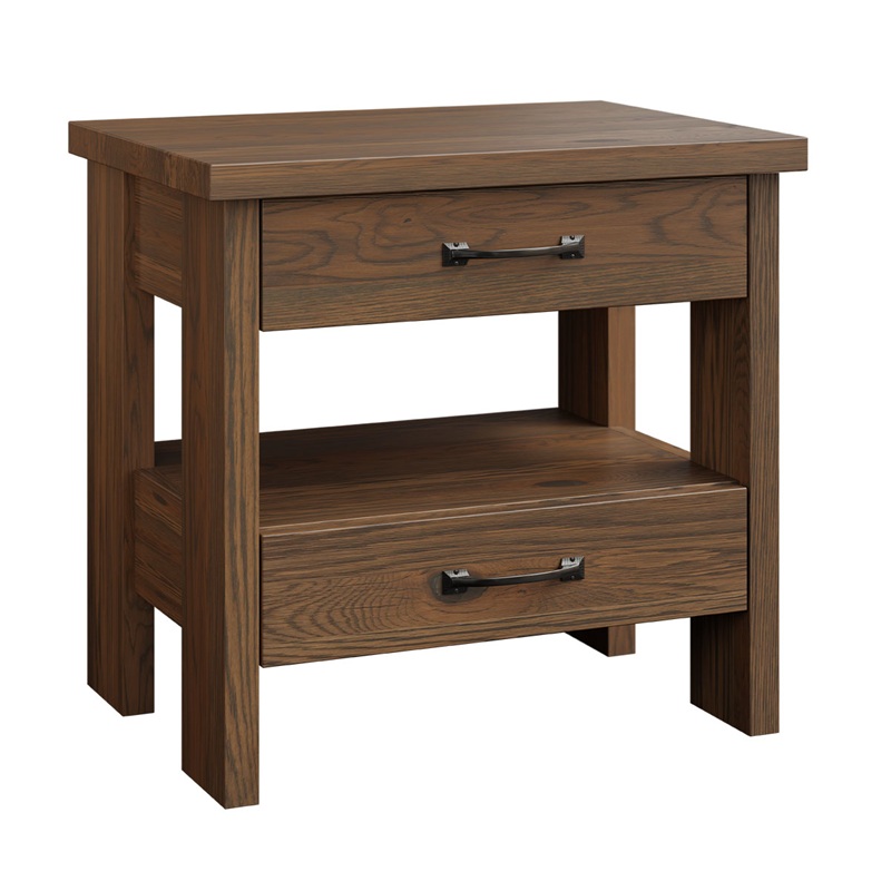 Cheyenne 2 Drawer Open Nightstand