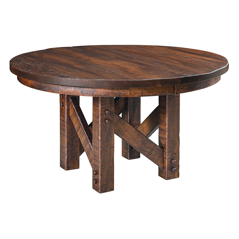 Dearborn Pedestal Dining Table, 48 Round Pedestal Dining Table With Leaf