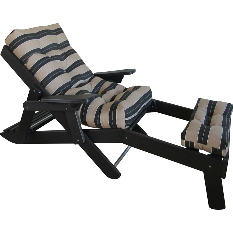 Siesta Folding Chaise Lounge w-Footrest