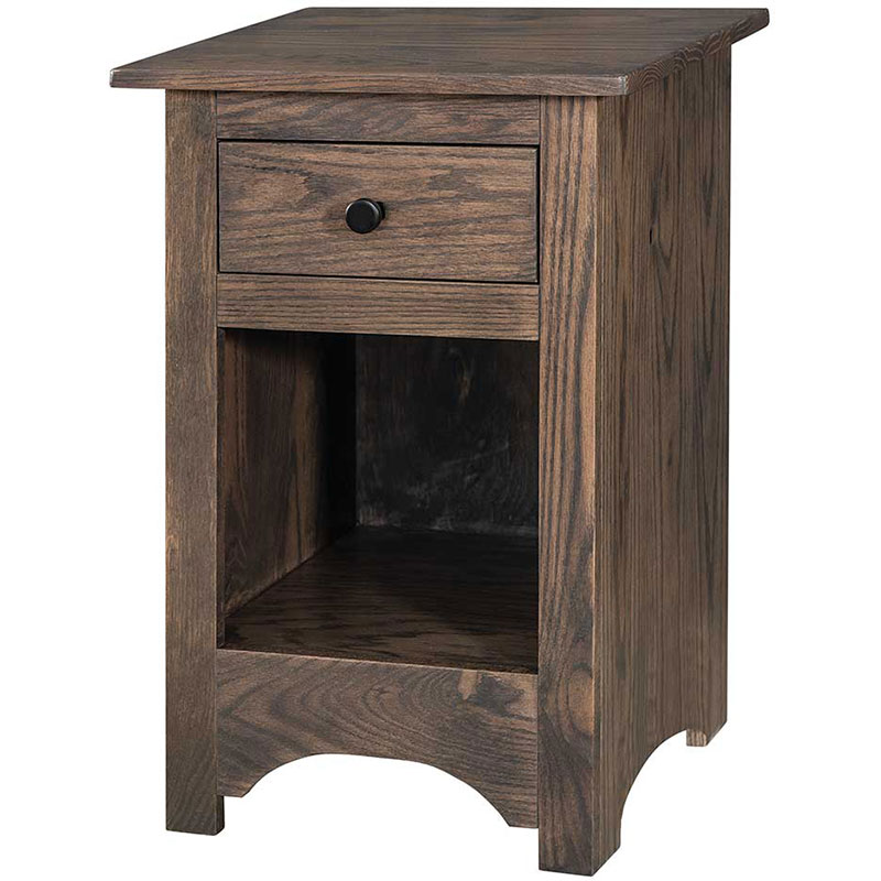 Rustic Farmhouse 1 Drawer Nightstand