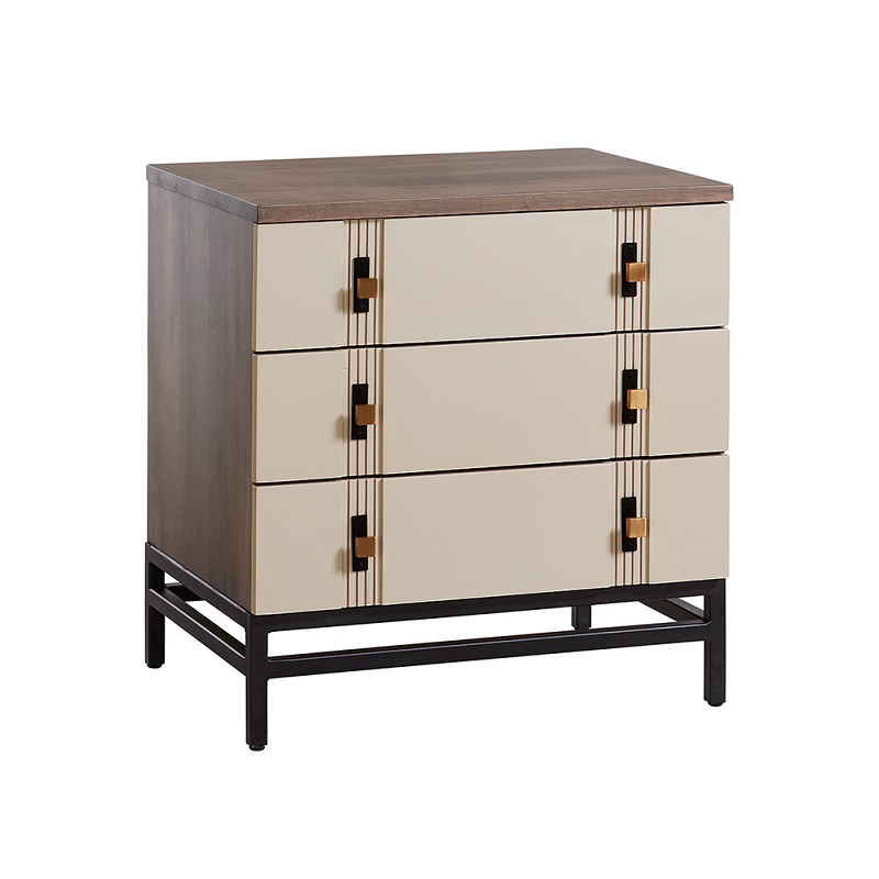 Abshire 3 Drawer Nightstand 28"W