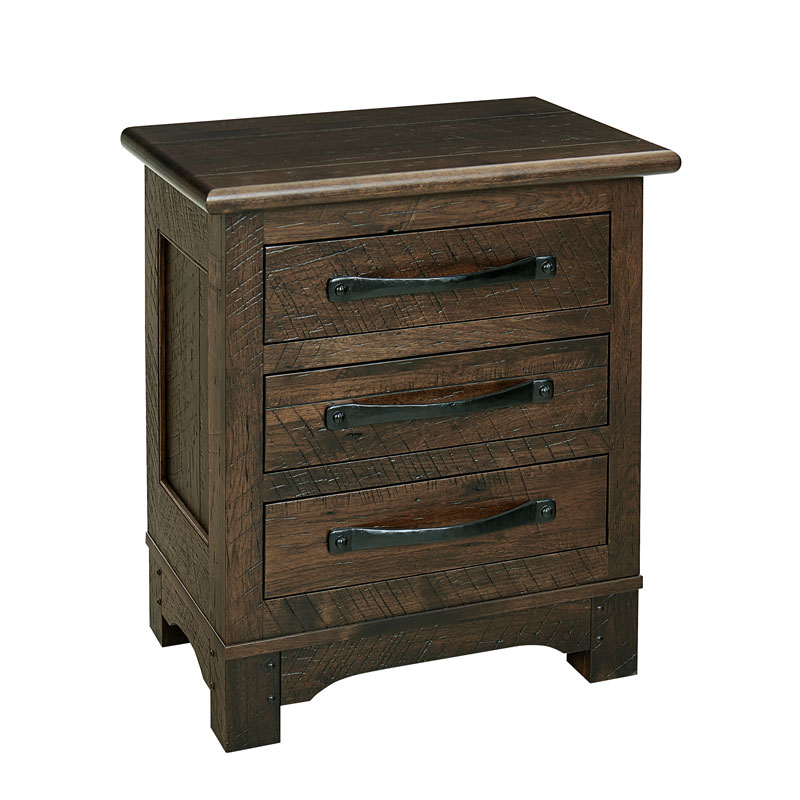 Farmhouse Nightstand - 3 drawers