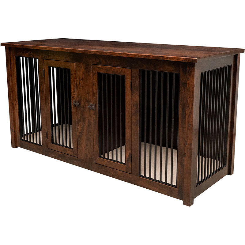 Carson Double Pet Cabinet - Metal Slats, 36H