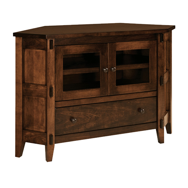 Small rustic corner discount tv stand