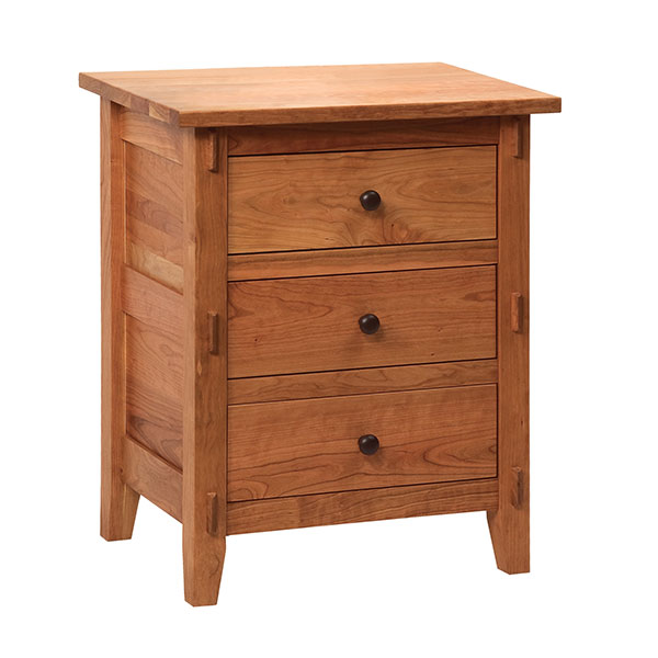 Bungalow 3 Drawer Nightstand