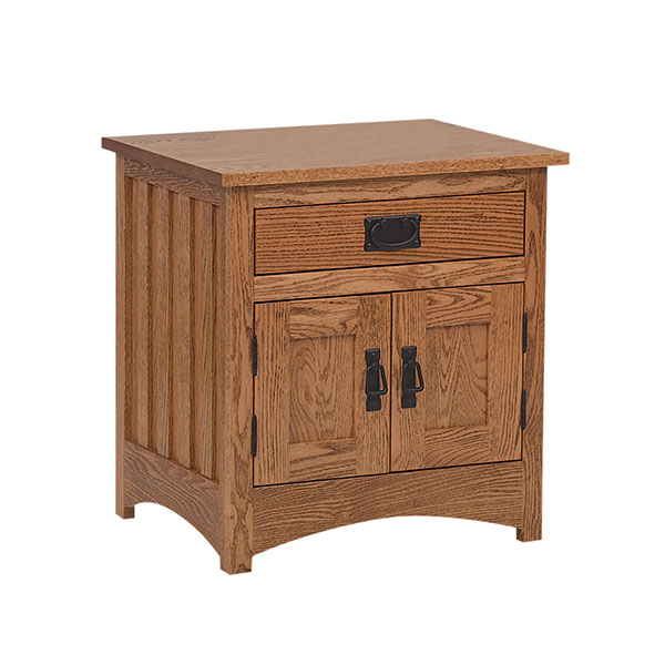 Schwartz Mission 2 Door, 1 Drawer Nightstand