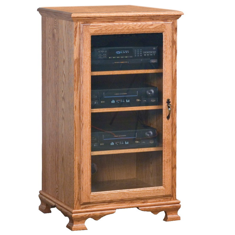Heritage Stereo Cabinet Shipshewana, Small Audio Cabinet With Glass Doors