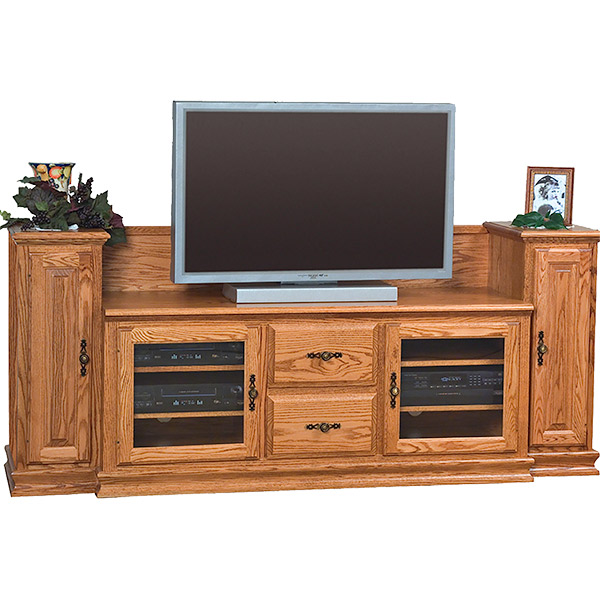 Heritage TV Stand with Towers (60\" TV Space)