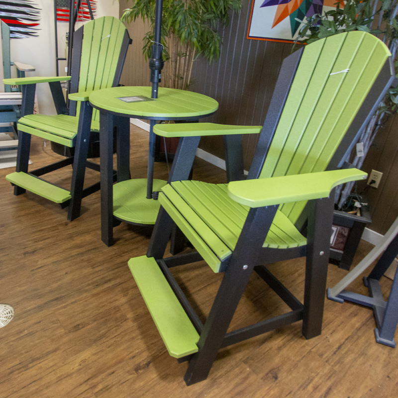 Adirondack Balcony Chairs and Pub Table