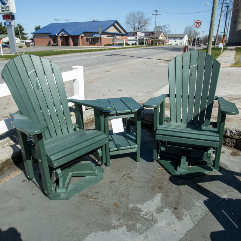 Adirondack Swivel Glider - Turf Green