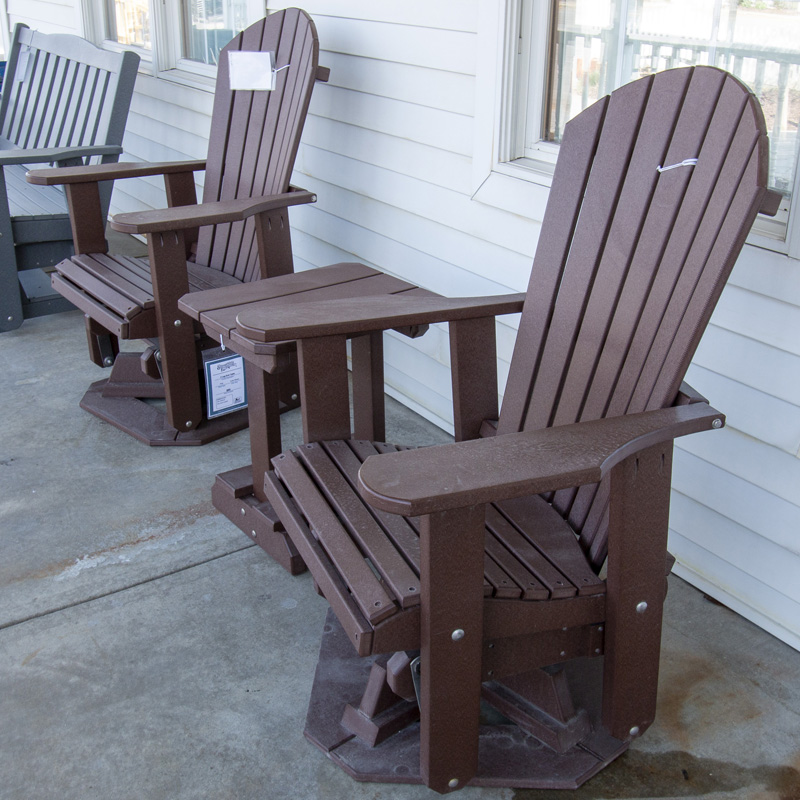 Adirondack Swivel Glider - Tudor Brown