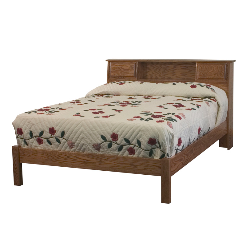 Bookcase Bed Shipshewana Furniture Co, Amish Bookcase Headboard Queen Bed Frames