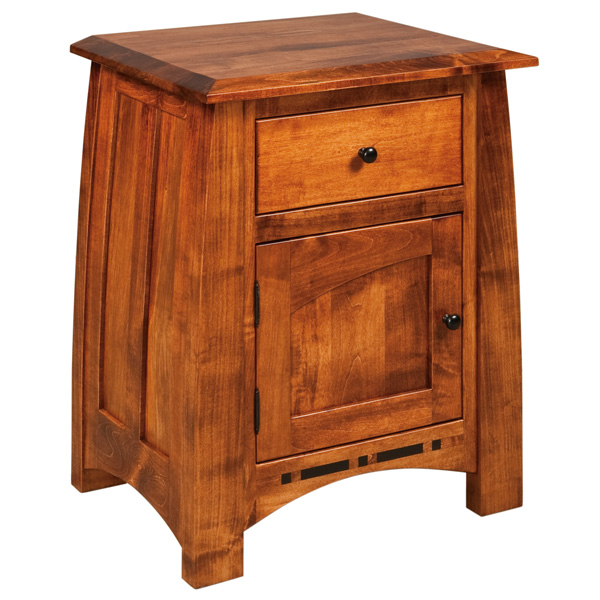 Boulder Creek 1 Drawer, 1 Door Nightstand 22-3/4"W