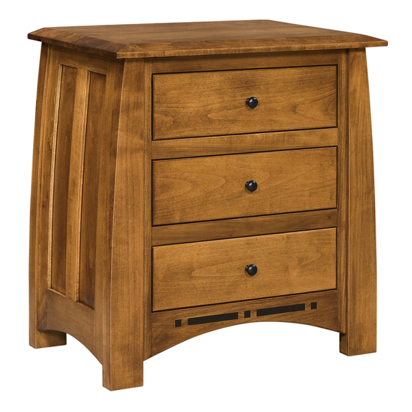 Boulder Creek 3 Drawer Nightstand 29-3/4\"H