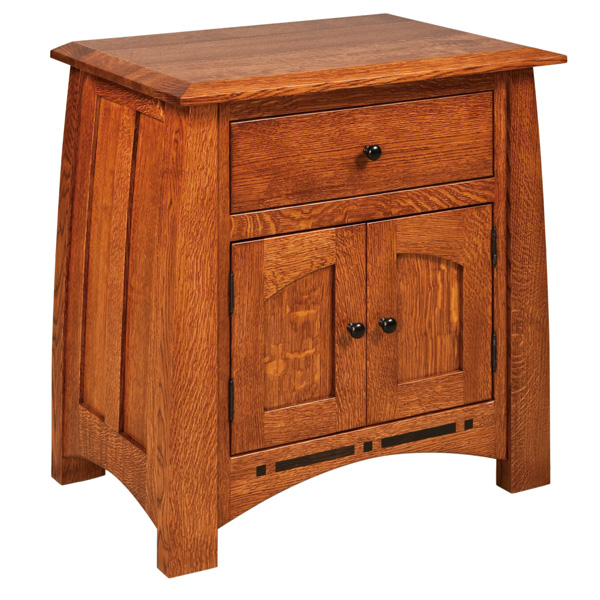 Boulder Creek 1 Drawer, 2 Door Nightstand 29-3/4\"H