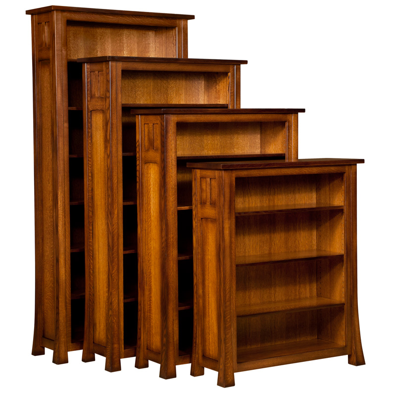 Bridgefort Mission Open Bookcase Shipshewana Furniture Co