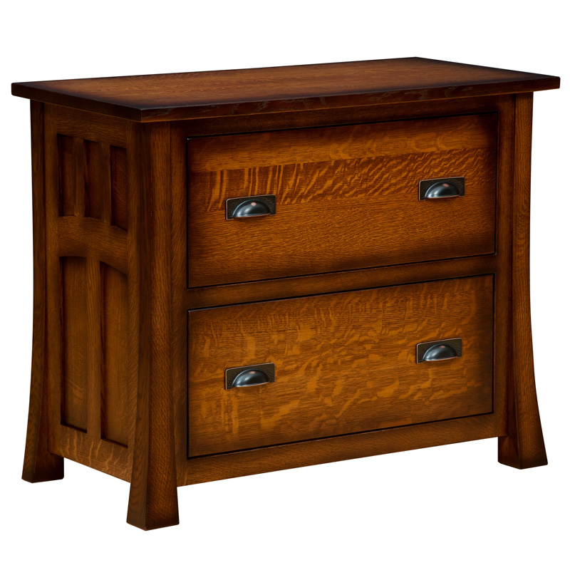 Mission style lateral file sales cabinet