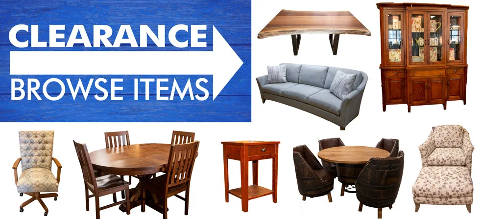 Amish discount furniture clearance