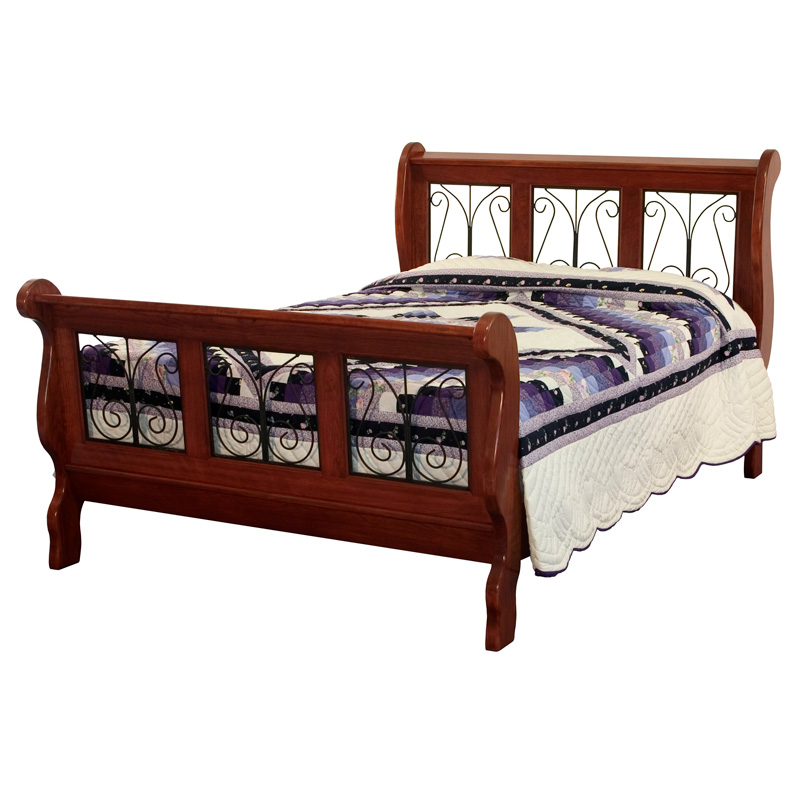 Classic Wrought Iron Sleigh Bed